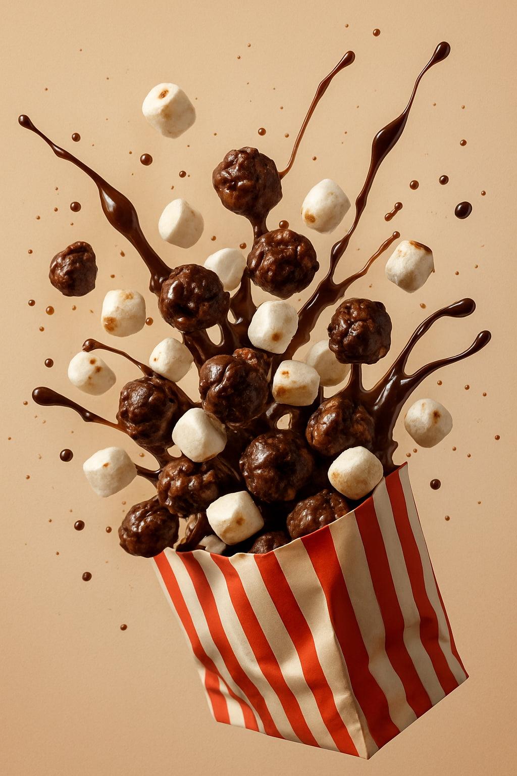 S'mores Popcorn(50% Belgian Chocolate Popcorn and 50% Marshmallows)