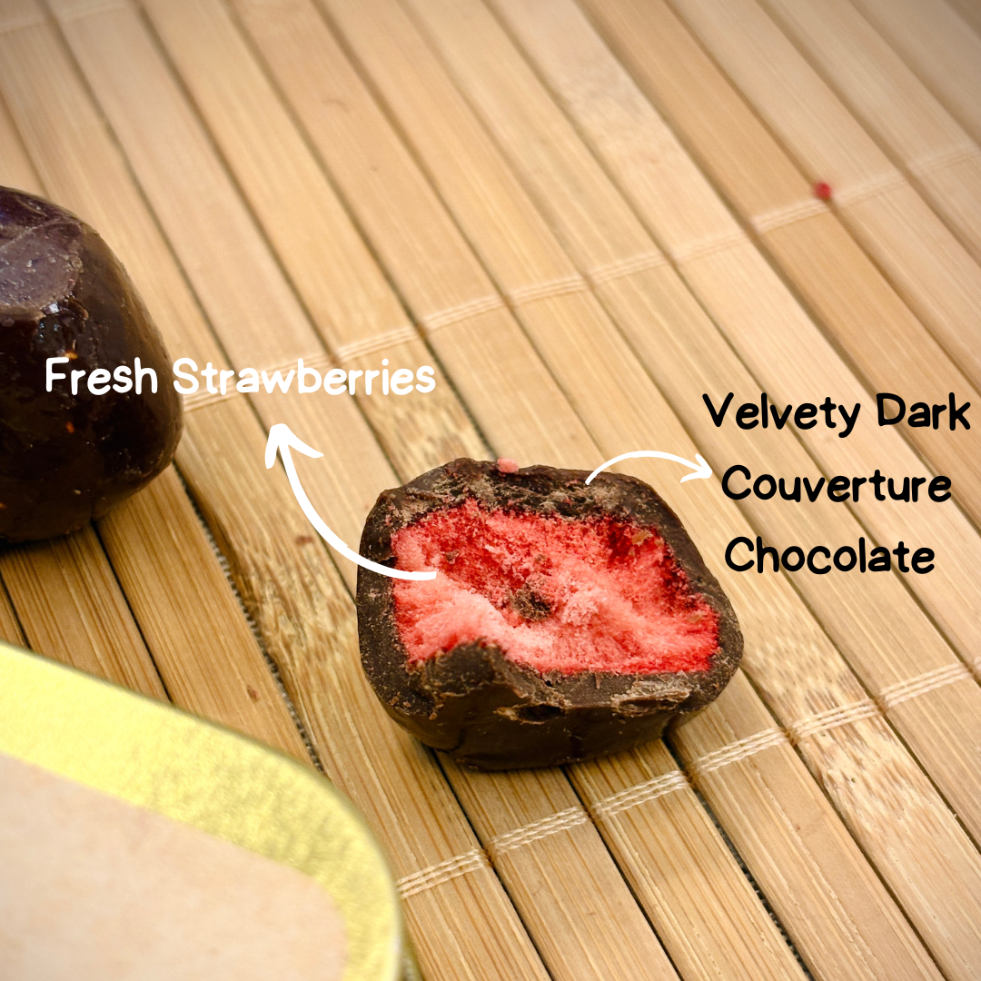 Dark Chocolate Covered Strawberries – Dipped in Belgian Couverture