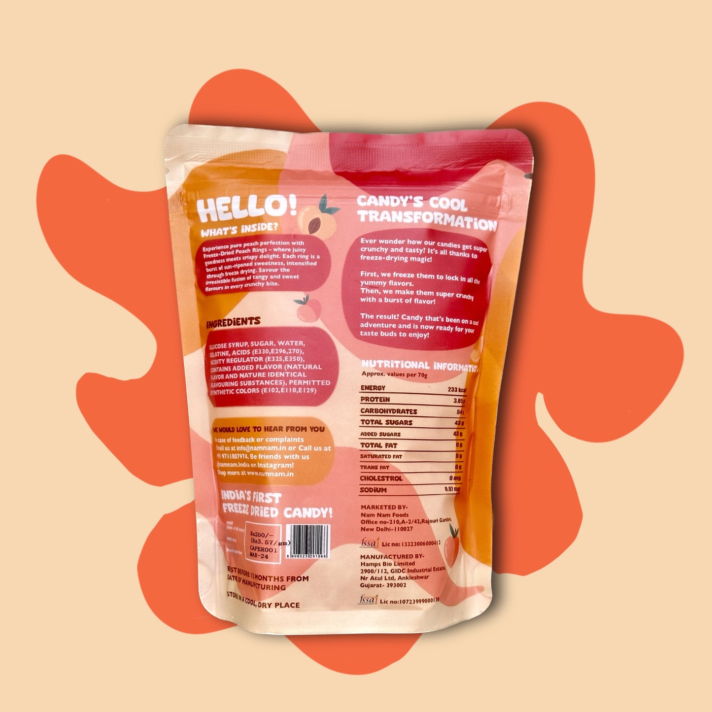 Peach Rings(BUY 4 GET 1 FREE)