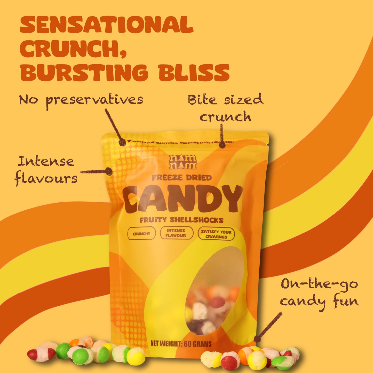 Fruity Shellshocks - Freeze Dried Candy