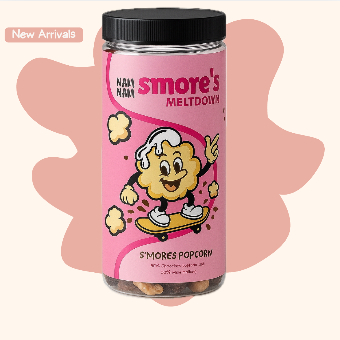 S'mores Popcorn(50% Belgian Chocolate Popcorn and 50% Marshmallows)