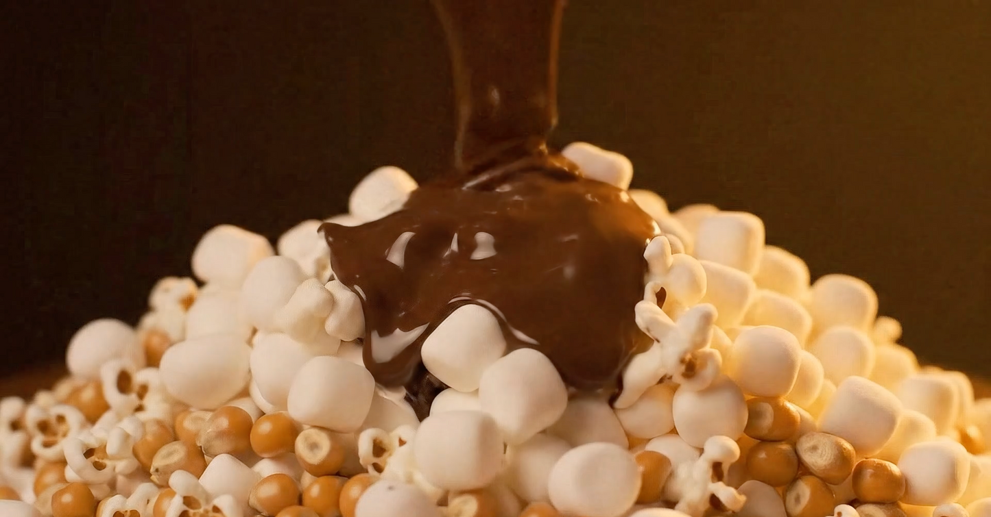 S'mores Popcorn(50% Belgian Chocolate Popcorn and 50% Marshmallows)