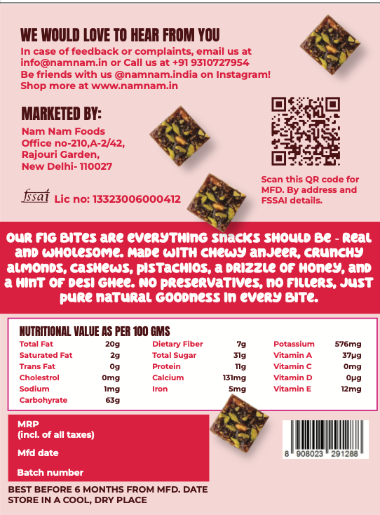 Figgy Bites – Real Figs, Nuts & a Touch of Ghee in Every Bite