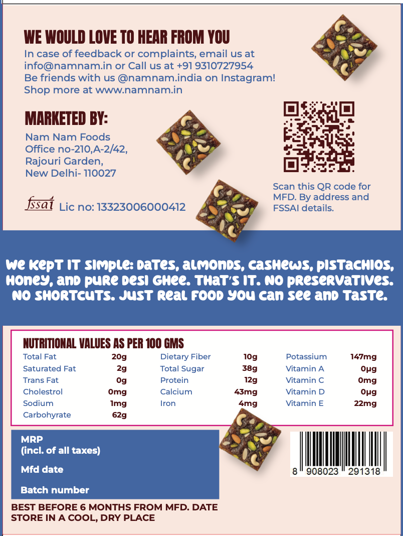 Date Bites – Real Dates, Nuts & a Touch of Ghee in Every Bite