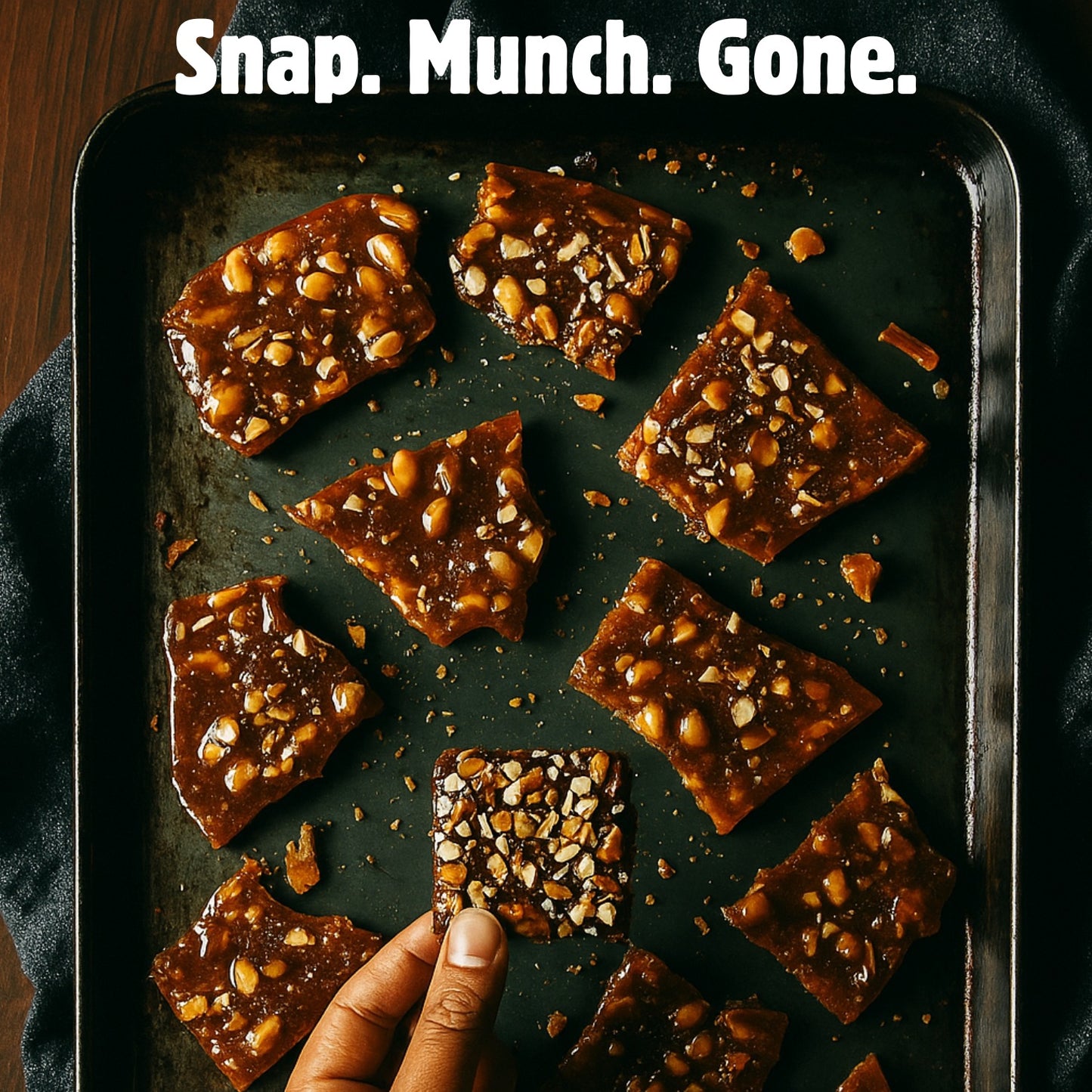 Choco Cashew Brittle (Made with 60 % Cashews)