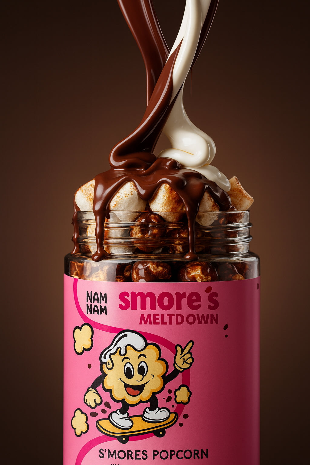 S'mores Popcorn(50% Belgian Chocolate Popcorn and 50% Marshmallows)