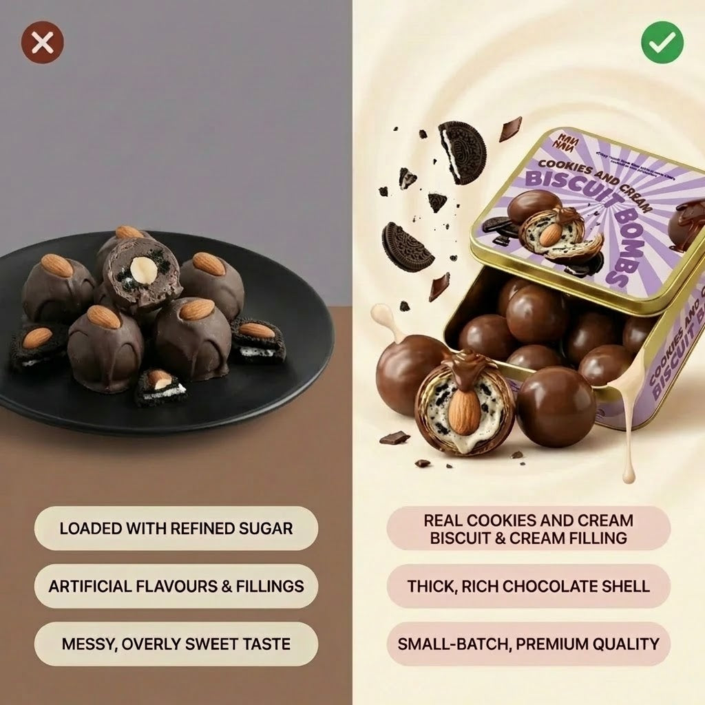 Cookies and cream Bombs