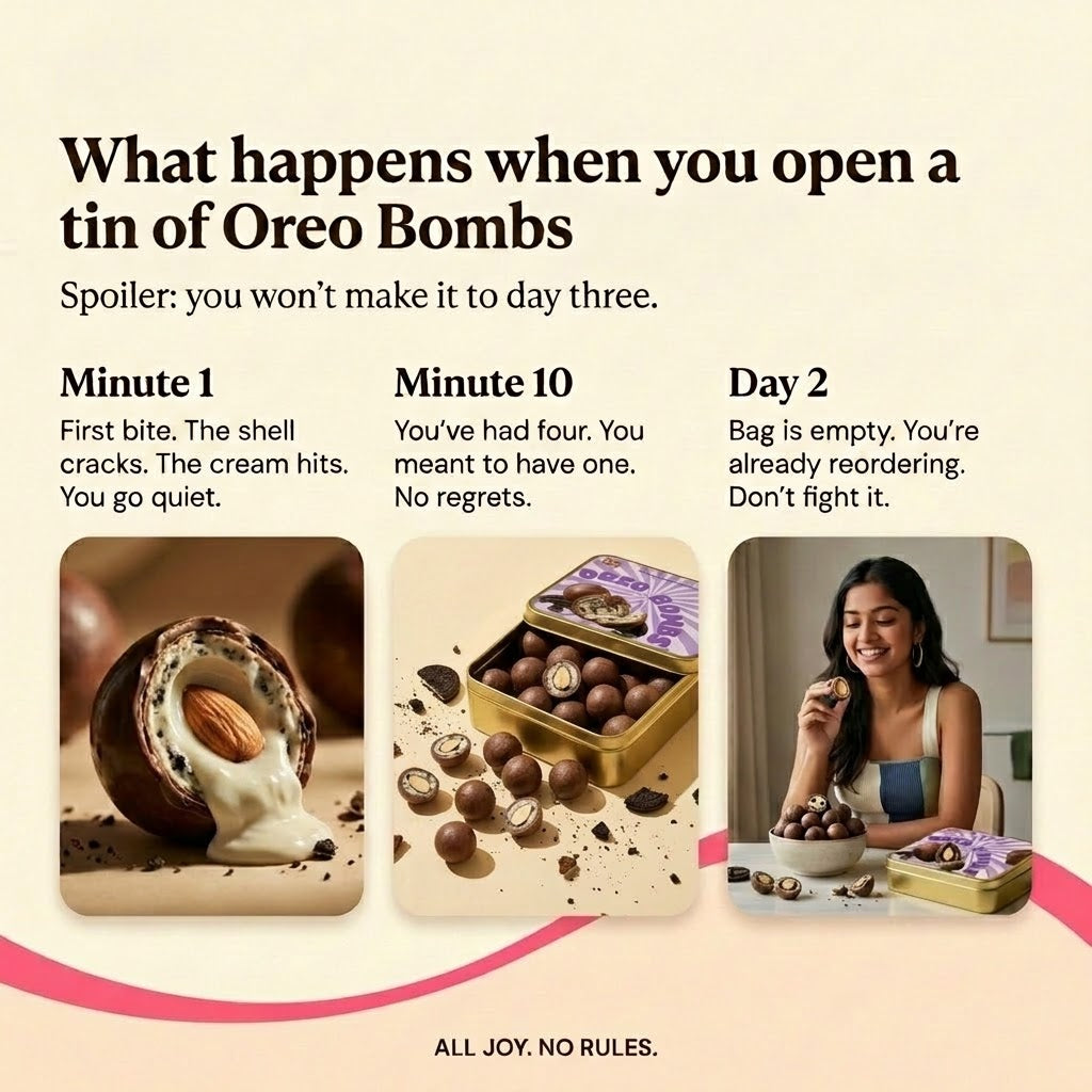 Cookies and cream Bombs