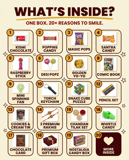 NAM NAM RAKHI HAMPER — THE NOSTALGIA BOX