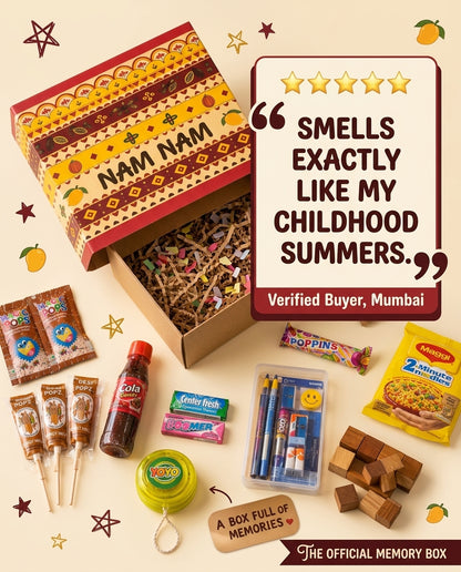 NAM NAM RAKHI HAMPER — THE NOSTALGIA BOX
