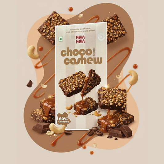 Choco Cashew Brittle Trial pack (Made with 60 % Cashews)