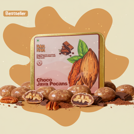 Choco Java Pecans -Pecans Coated in Belgian Couverture and Coffee