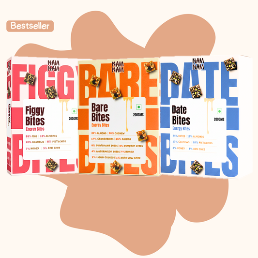 Bestseller Energy Bites Trio – Figgy Bites,Bare Bites & Date Bites