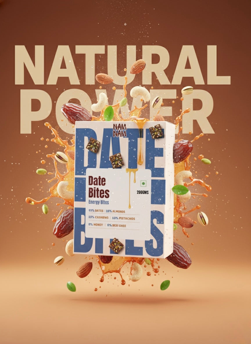 Date Bites – Real Dates, Nuts & a Touch of Ghee in Every Bite