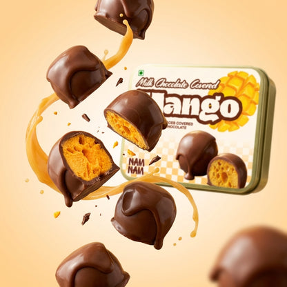 Freeze-Dried Mango Dipped in Belgian Milk Chocolate