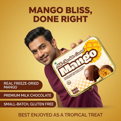 Freeze-Dried Mango Dipped in Belgian Milk Chocolate