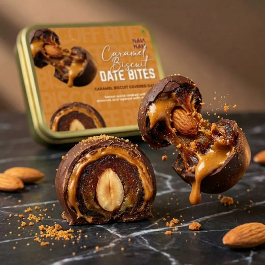 Caramel Biscuit Date Bombs