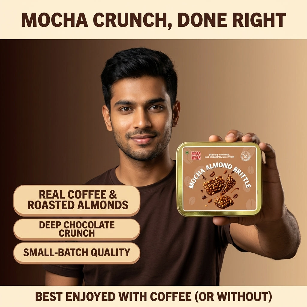 Mocha Almond Crunch - The Coffee Forward Brittle