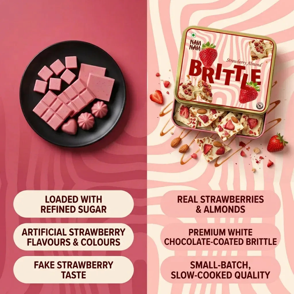 White Chocolate Strawberry Almond Crunch