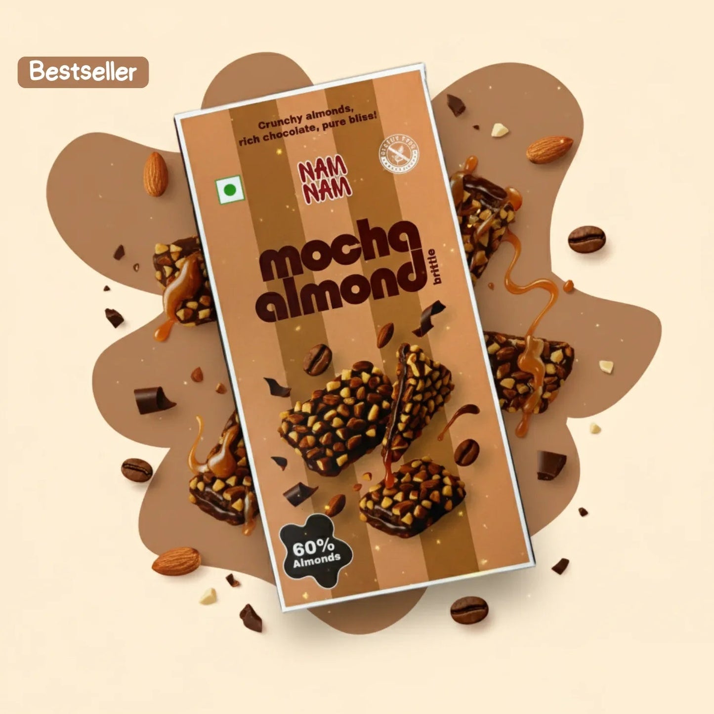 🎁 Mocha Almond Crunch (Trial Pack) - 75 Grams
