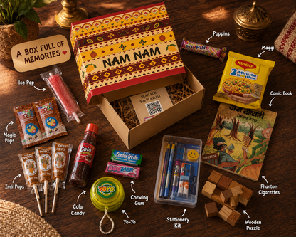 NAM NAM RAKHI HAMPER — THE NOSTALGIA BOX