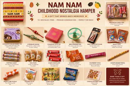 NAM NAM RAKHI HAMPER — THE NOSTALGIA BOX