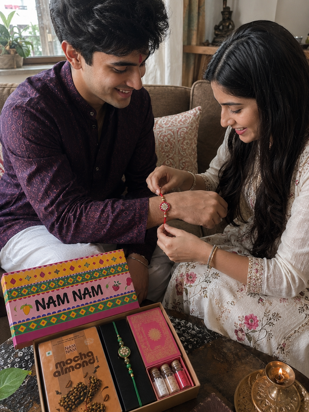 NAM NAM RAKHI HAMPER -THE LITTLE BIG GESTURE