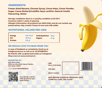 Freeze-Dried Banana in Belgian Milk Chocolate