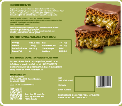 Dubai Pistachio Kunafa Bites(Belgian Couverture)
