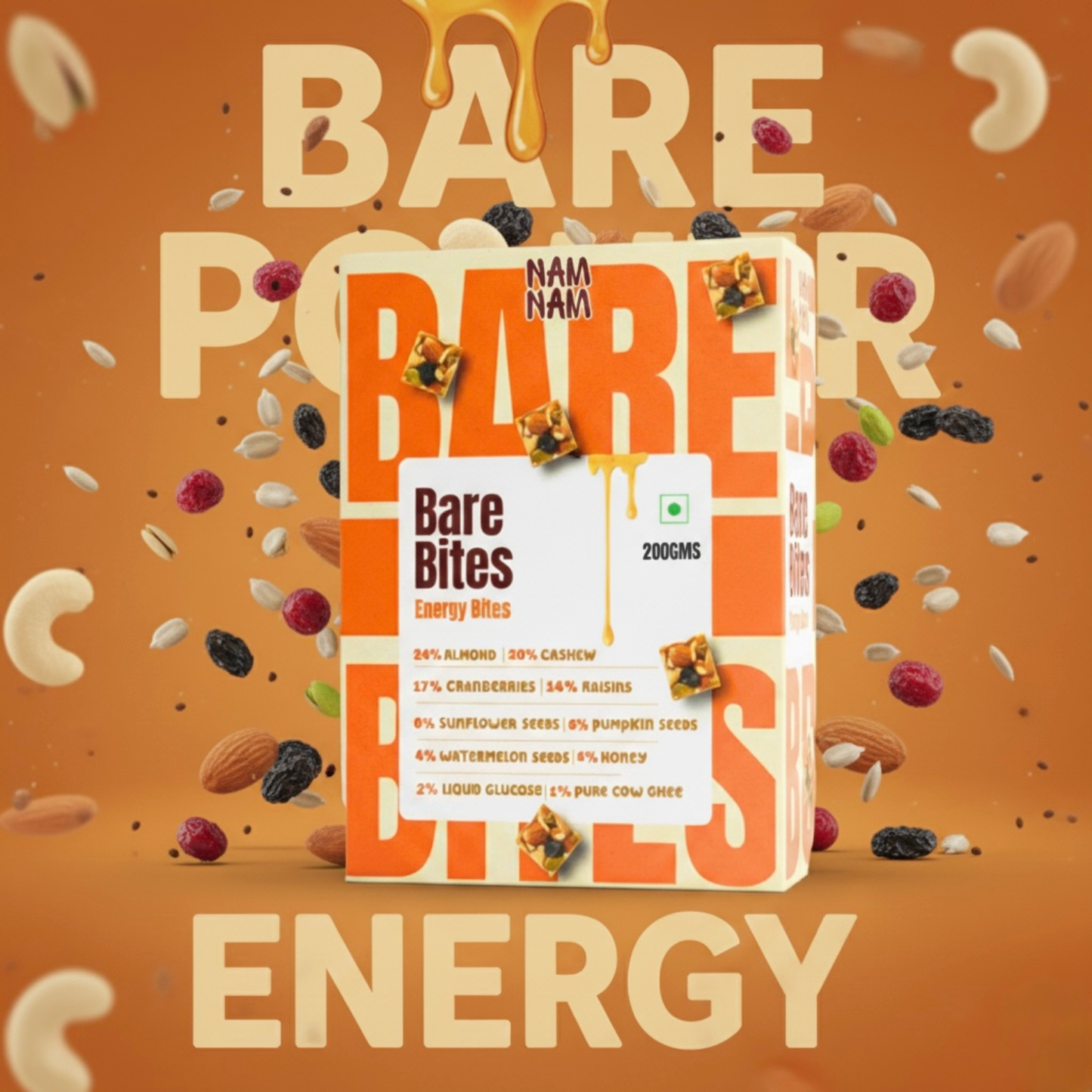 Bare Bites – Real Nuts, Seeds & Berries Clumped Into Honest Bites