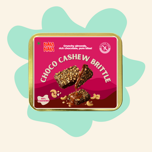 Choco Cashew Brittle  (Made with 60 % Cashews)