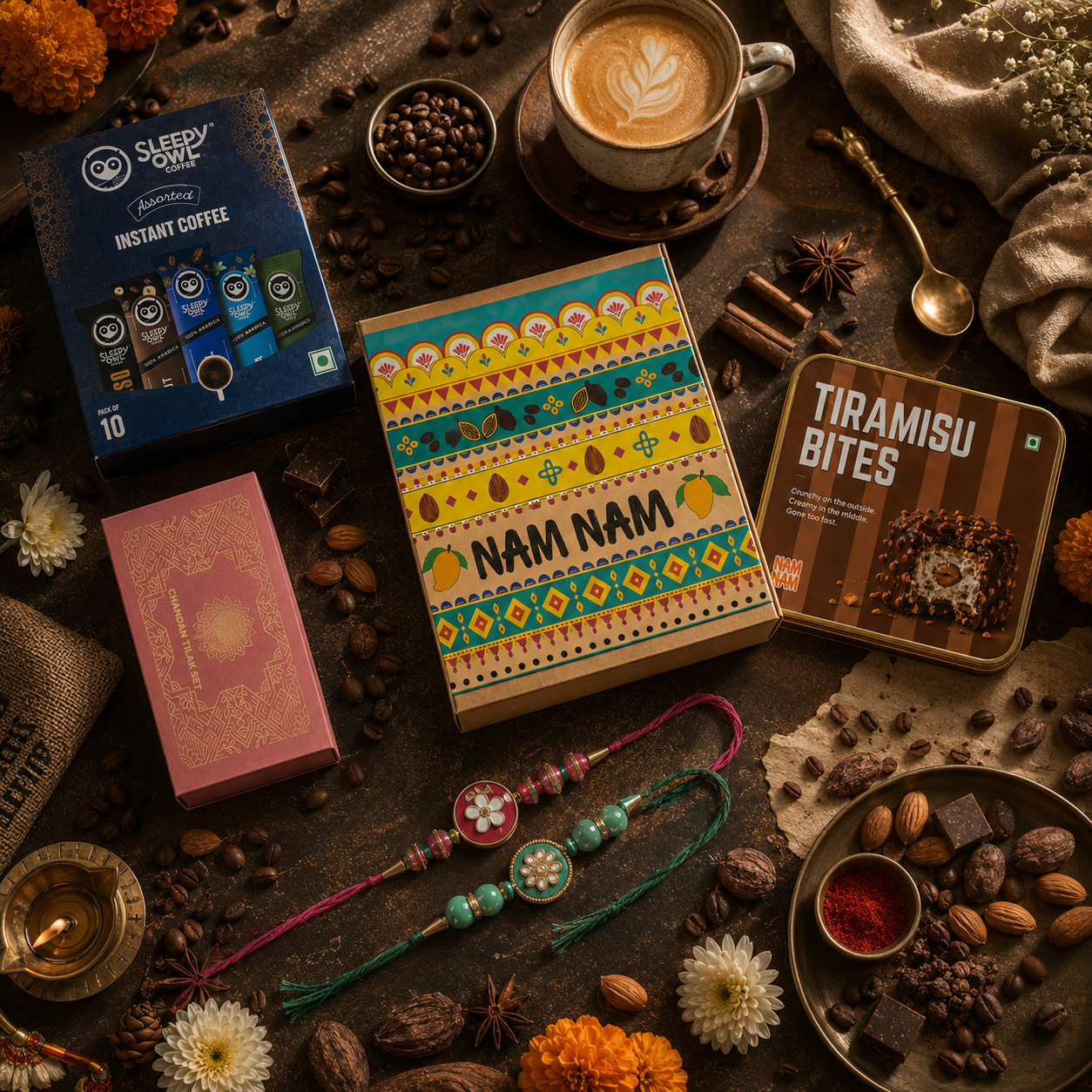NAM NAM RAKHI HAMPER — THE CAFFEINATED SIBLING