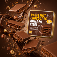 Dubai Chocolate Hazelnut Kunafa Bites(Belgian Couverture)