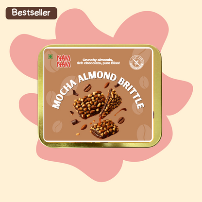 Mocha Almond Brittle (Made with 60 % Almonds)