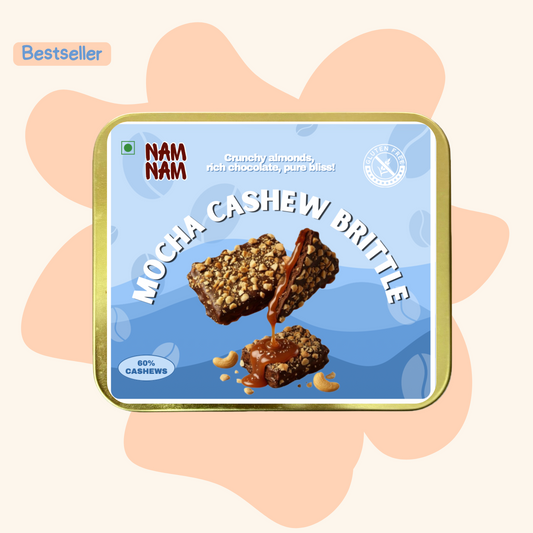 Mocha Cashew Brittle  (Made with 60 % Cashews)