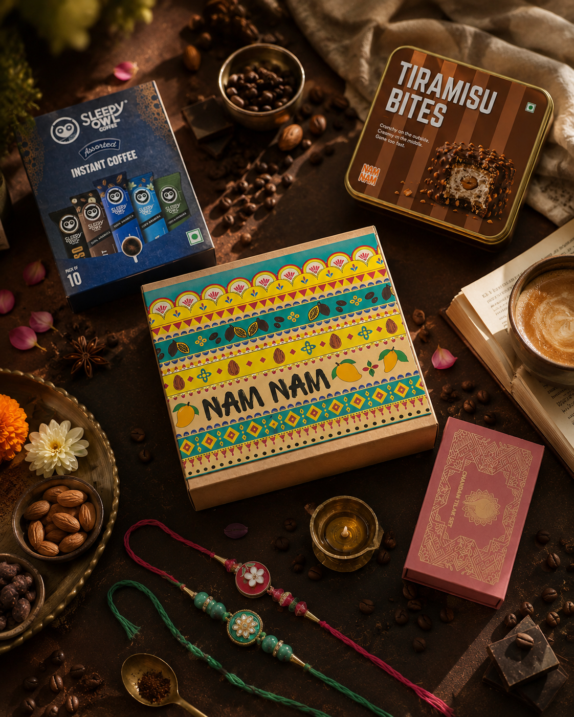 NAM NAM RAKHI HAMPER — THE CAFFEINATED SIBLING